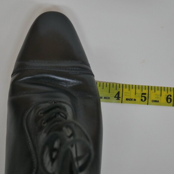 Robert Clergerie Black Butter Leather Lace-Up Ankle Boots Almond Toe France - Picture 15 of 16